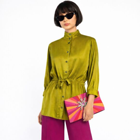 Chaus Tops - Chaus 100% Silk Tunic Shirt | EUC | Size Small